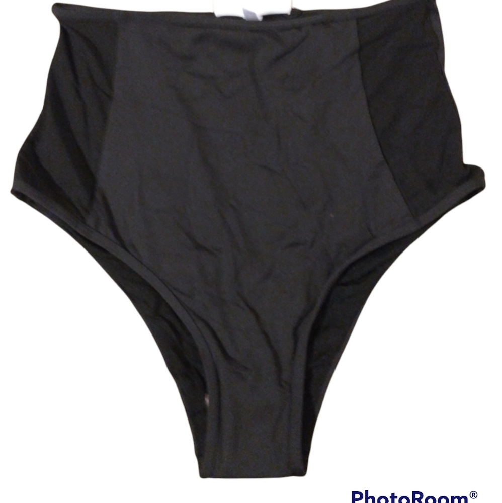 Nessi Byrd Mesh Side High Waisted Bikini Bottoms M